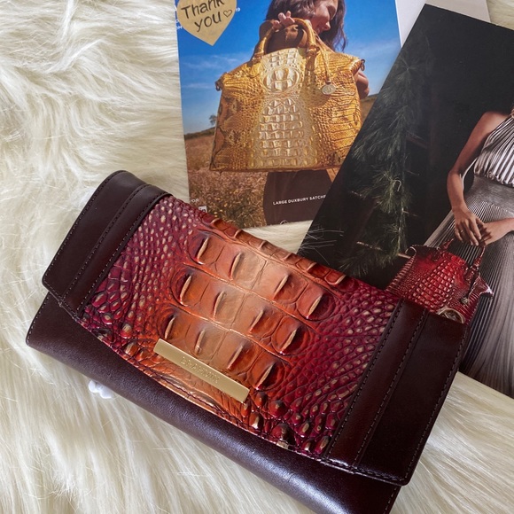 brahmin sunset ombre wallet